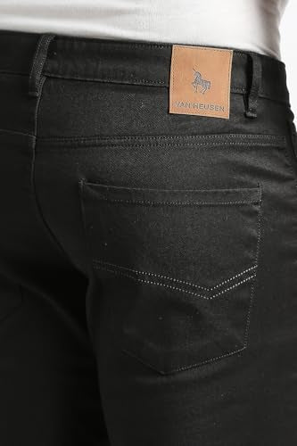 Men Black Solid Trousers