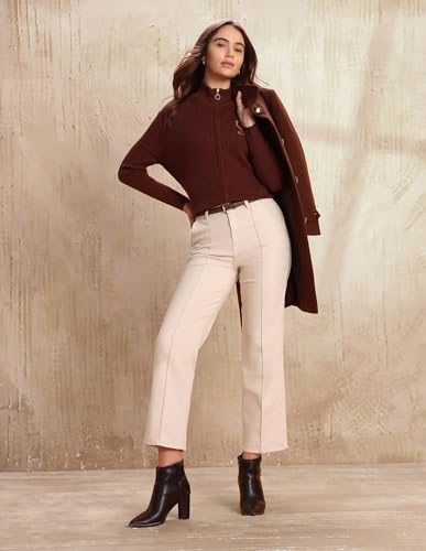 U.S. POLO ASSN. High Rise Straight Fit Jeans (UWAW25JEN405_White_34)
