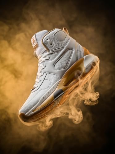 OFF LIMITS Men Hoop Basketball Shoes,Off White/Honey,6 UK