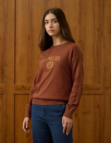 U.S. Polo ASSN. Women's Cotton Casual Sweater (UWAW25SWE209
