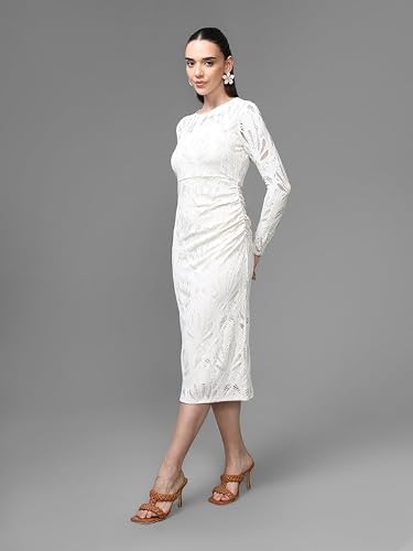 Kazo Piccadilly Midi Dress (White_XS)