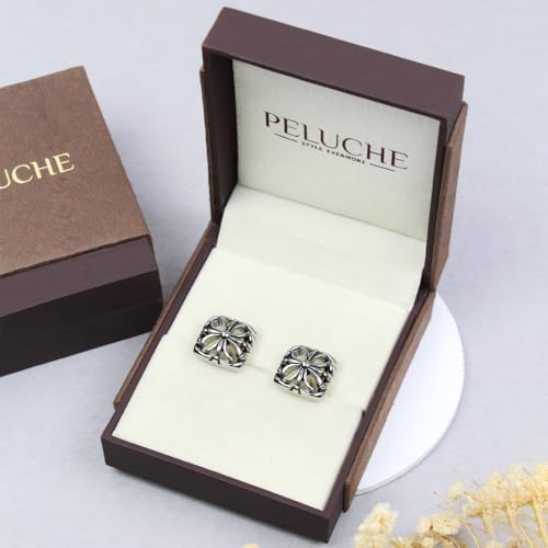 Peluche Floral Enamel Cufflinks for Men