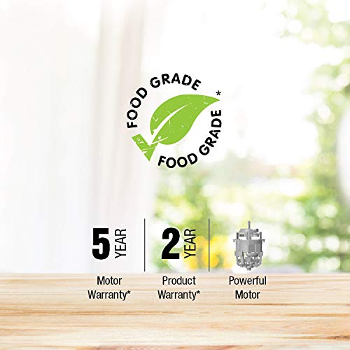 Havells Vitonica 500Watts Juicer Mixer Grinder with 3 Bigger Size Jars | Rust Resistant 304SS Sieve | Large Size Pulp Container | 1.75 Ltr Break Resistant Jar | 5 Yr Motor Manufacturer Warranty (Blue)