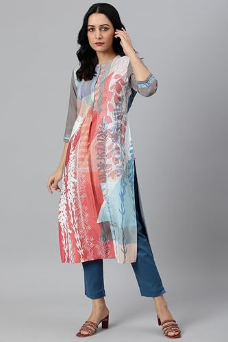 W Cotton Blend Strechable Slim Pants for Women | Cotton Blend Slim Pants for Women | Trousers for Women | W for Woman