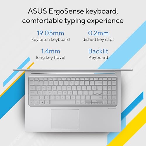ASUS Vivobook 15 (2026),Intel Core i3-1315U, Intel iGPU, 16GB RAM, 512GB SSD, FHD, 15.6"(39.6 cm),Windows 11 Home,M365 Basic(1 Year)* Office 2024,Cool Silver,1.7 Kg,X1504VA-D5341WS,Thin & Light Laptop