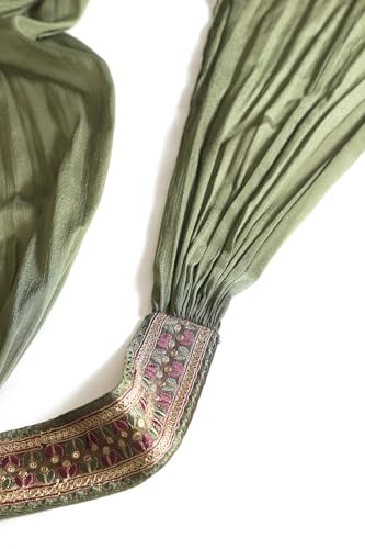 Soch Women's Chinon Salwar Suit Set (OWS5CD21536_Olive