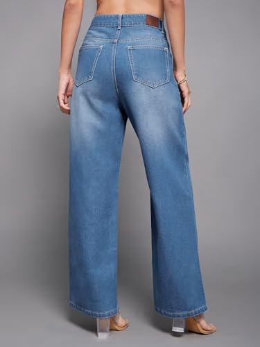 Miss Chase Women's Skinny Fit High Rise Regular Length Stretchable Denim Jeans (MCSS25DEN66-72-553-36, Yonder Blue, 36)