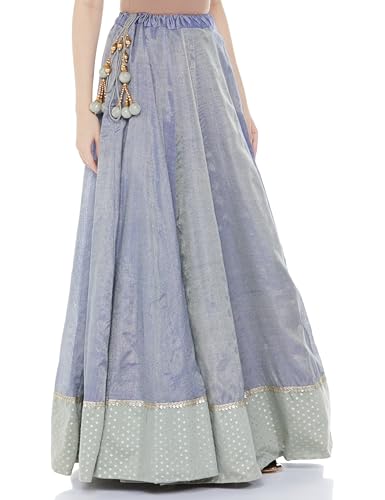 BIBA WOMEN EMBROIDERY ANARKALI SALWAR KURTA DUPATTA(SKDASSORTED8303_MINT_34)