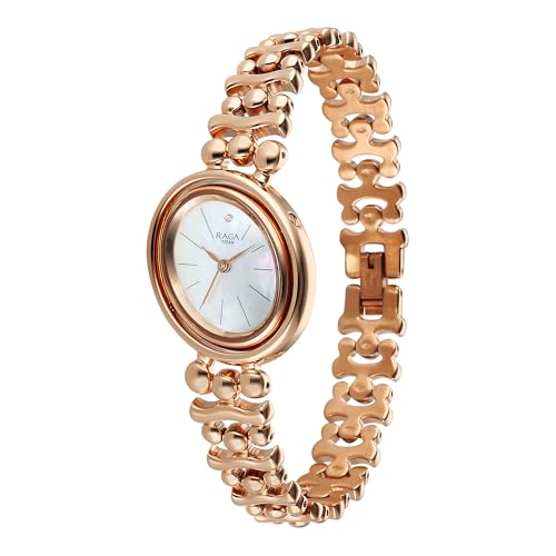 Titan Raga Glimmers Quartz White Shaped Dial Women's Watch | Water Resistant Watch | Watches for Women Analog - 95202WM01F