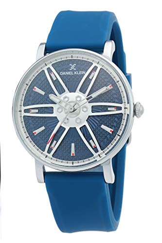 Daniel Klein Silicone Analog Blue Dial Men's Watch-DK.1.12335-2