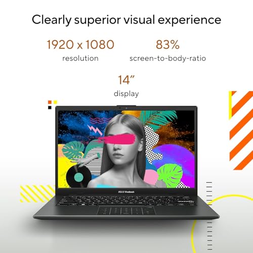 ASUS Vivobook Go 14, AMD Ryzen 5 7520U, 16GB RAM, 512GB SSD, FHD, 14", 60Hz,42WHrs, Windows 11, M365 Basic (1Year)*,Office Home 2024, Mixed Black, 1.38 kg, E1404FA-EB774WS, Thin & Light Laptop