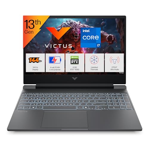HP Victus, 13th Gen Intel core i7-13650HX, 6GB RTX 4050, 24GB DDR5, 512GB SSD, FHD, 144Hz, 300 nits, IPS, 15.6''/39.6cm, Win11, M365* Office24, Mica Silver, 2.29kg, fa2531TX, Backlit KB, Gaming Laptop
