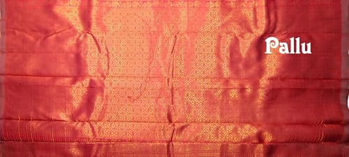 SREE KUMARAN Women's Kanchipuram Kubera Silk Pure Pattu Sarees With Blouse (VSK325-14)