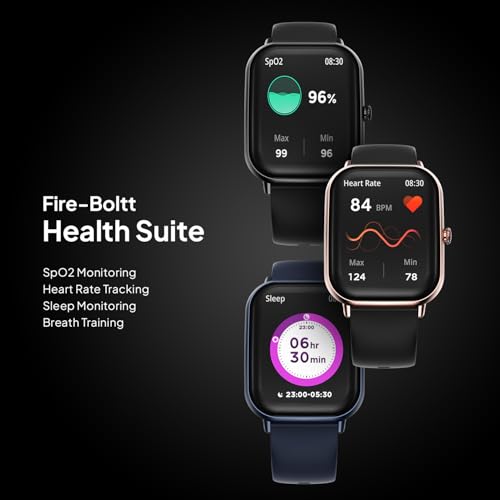 Fire-Boltt Ninja Call Pro Max Smart Watch 2.01 inch Display, Bluetooth Calling, 120+ Sports Modes, Health Suite, Voice Assistance (Black)