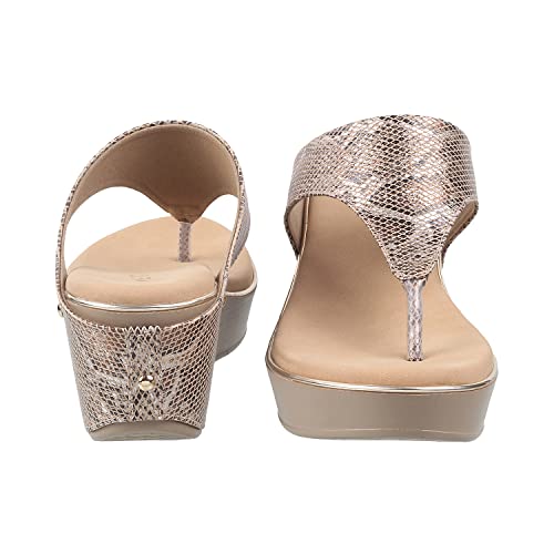 Metro Women's Beige Comfy Fashiona Wedge Heel Sandals UK/6 EU/39 (34-61)