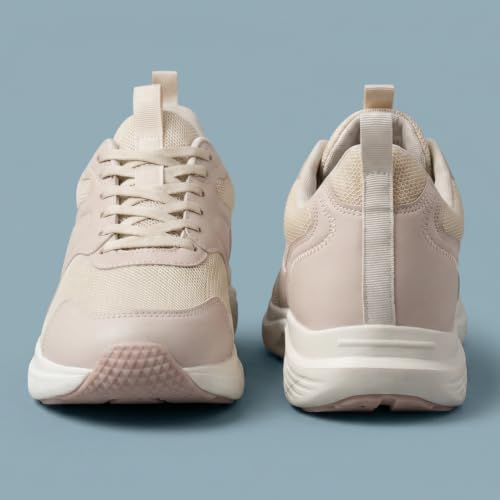 AVANT Women's CloudCurve Running Shoes | Lace-Up Design | Breathable Mesh, Lightweight | Everyday Wear Running Shoes_Peach-UK7