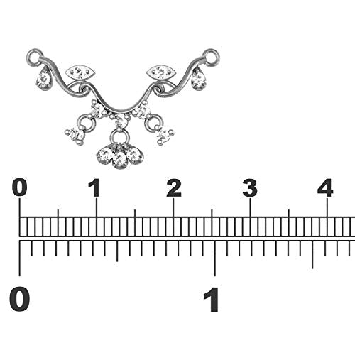 AVSAR 18k (750) White Gold and Diamond Mangalsutra for Women