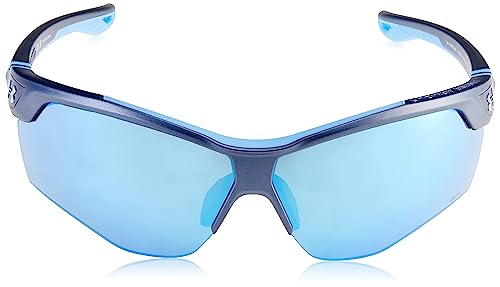 Under Armour Unisex Ua Yard Dual Wrap Sunglasses, Grey Blue, 76mm, 5mm