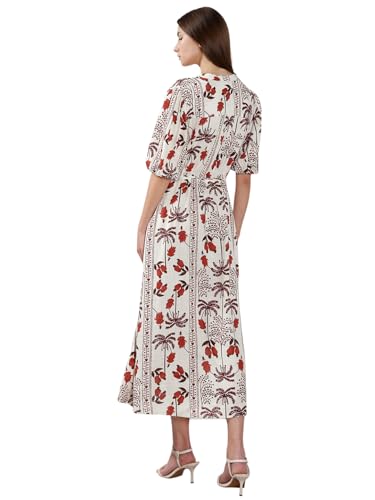 VERO MODA Women's Fit and Flare White Dress