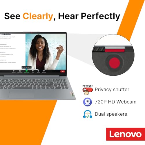 Lenovo IdeaPad Slim 3i 15.6" FHD Laptop • Microsoft Office 365 • Intel 4 Cores • DDR5 • 128GB SSD • Windows 11 • Quick Setup • Essential Laptop • w/o Mouse
