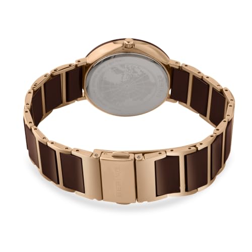 BERING Round Analog Brown Dial Women Watch - 11435-762-I | Bering Watches