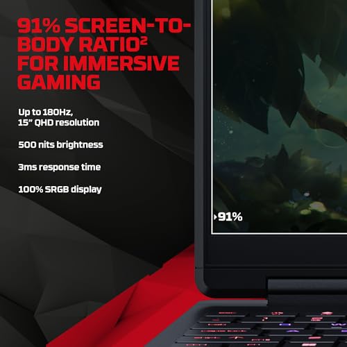 HP HyperX OMEN 15, AMD Ryzen 7 260, 8GB-RTX 5050, 24GB DDR5 (Upgradeable), 1TB SSD, 180Hz, 2.5K, 500 nits, 3ms resp time, 15.3''/38.9cm, Win11, Office24, Black, 2.42kg, gb0038AX, RGB, AI Gaming Laptop