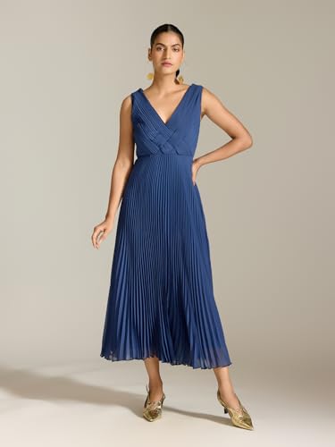 Label RITU KUMAR Navy Elly Long Dress