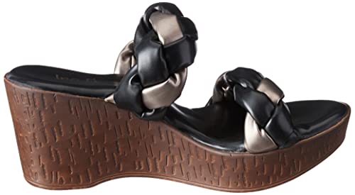 Inc.5 Wedges Fashion Sandal For Women_990113_BLACK_3_UK