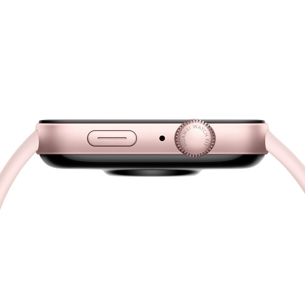 Huawei Watch FIT 3, 1.82" AMOLED Display, Ultra-Slim Design, All-Round Fitness Management, Comprehensive Health Management, Durable Battery Life, Compatible with iOS & Android, (Pink)