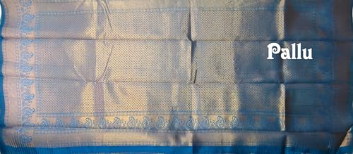 SREE KUMARAN Women's Kanchipuram Kubera Silk Pure Pattu Sarees With Blouse (VSK3267-3)
