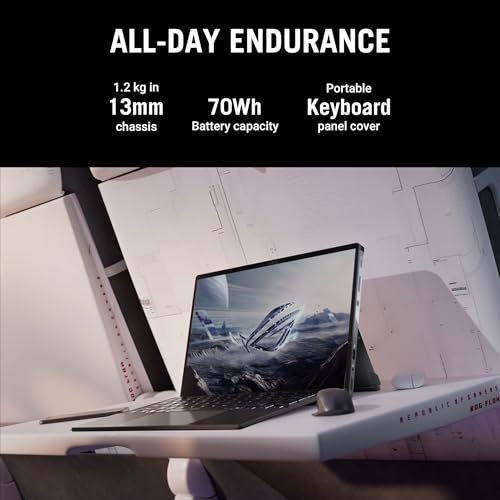 ASUS ROG Flow Z13 (2025), AMD Ryzen AI MAX+ 395,AMD Radeon iGPU, 64GB/1TB, 2.5K QHD,Touchscreen, 13.4", 34 cm,Windows 11, M365 Basic(1yr)* Office24, Off Black, 1.59 Kg, GZ302EA-RU193WS, Gaming Laptop