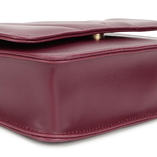 Fastrack Pop Sling | Faux-Leather Women’s Handbag | Hardware with Chain Strap, Magnetic Closure & Smart Organised Compartment