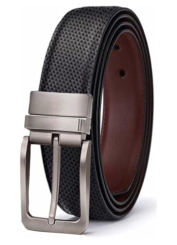 ZORO Reversible Vegan Leather Belt for Men | Black/Brown | RSCR-0138