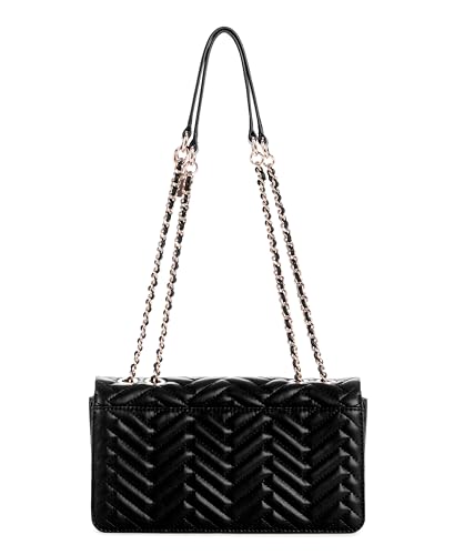 Guess Women's Black Quilted Crossbody Bag| Ladies Purse Handbags | Gift For Ladies