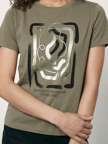Max Women Printed T-Shirt (Green_XXL)