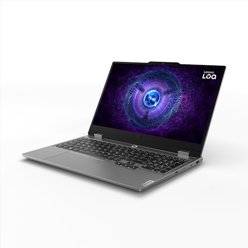 Lenovo LOQ 2024, 12th Gen Intel Core i5 12450HX, RTX 3050-6GB, 16GB RAM, 512GB SSD, FHD, 15.6"/39.6cm, 144Hz, Windows 11, Office 2024, Grey, 2.4Kg, 83GS00LNIN, 3 Mon. Game Pass, Gaming Laptop