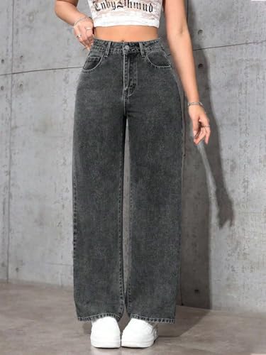 KOTTY Women Trendy Black Denim Loose Fit Casual Wear Jeans-X1_KTTLADIESJEANS848XL