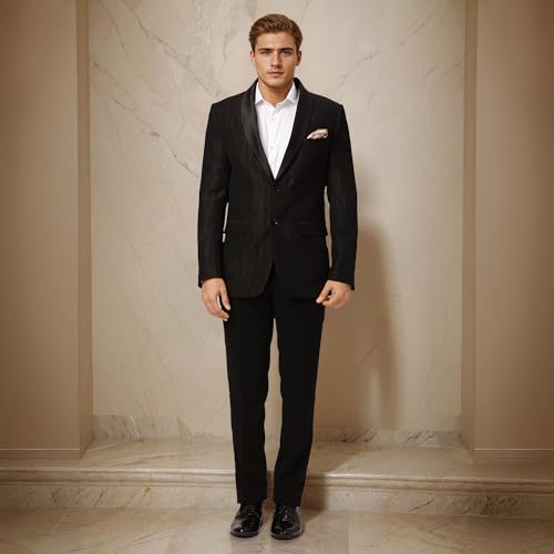 Raymond Ethnix Mens Black Two-Piece Suit