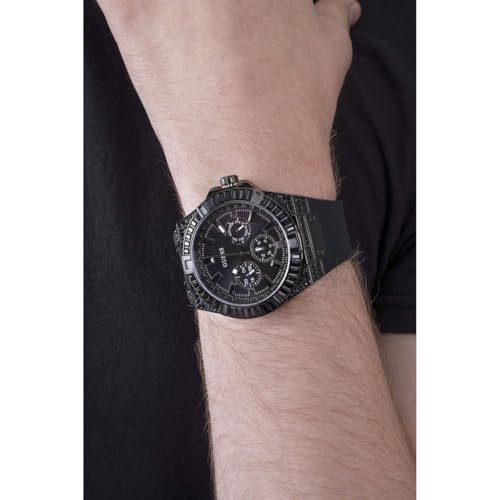 Guess Black Round Dial Analog Men's Watch - GW0208G5M