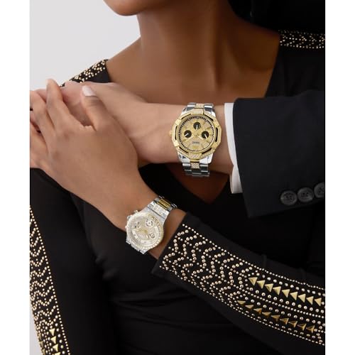 GUESS Moonlight Silver Round Dial Analog Women's Watch - GW0320L7