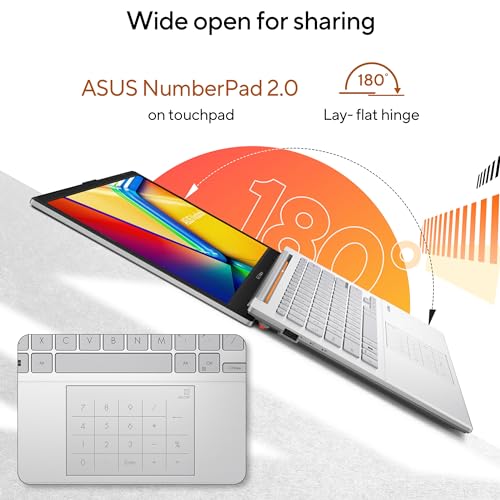 ASUS Vivobook Go 14, AMD Ryzen 5 7520U Processor, 8GB RAM,512GB SSD,AMD Radeon iGPU, 14" FHD, Windows 11,M365 Basic (1Year)*,Office Home 2024, Silver, 1.38 kg, E1404FA-EB2521WS, Thin & Light Laptop