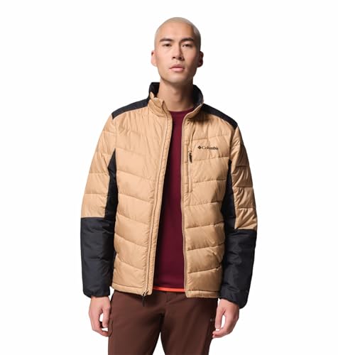 Columbia Men Beige OmniHeat Infinity Labyrinth Loop II Down Jacket, L