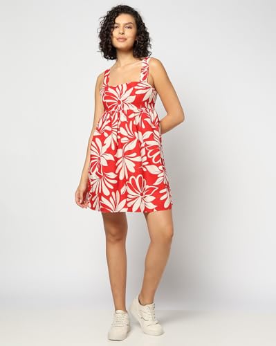 GAP Women's Cotton Classic Above The Knee Casual Dress (442754730_red