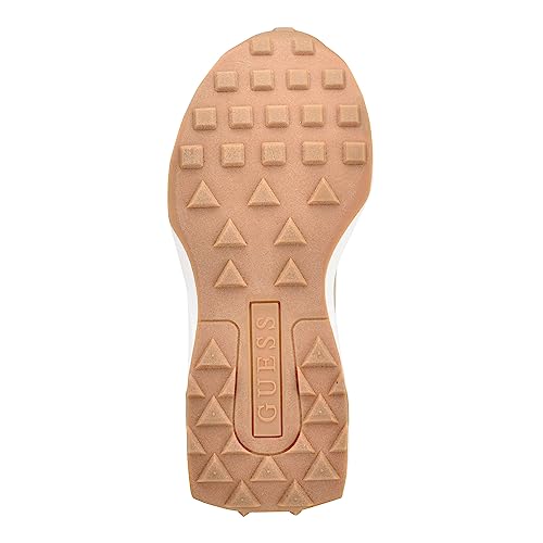 Guess Women's Calebb3 Trainers, White Brown 145, 7 UK