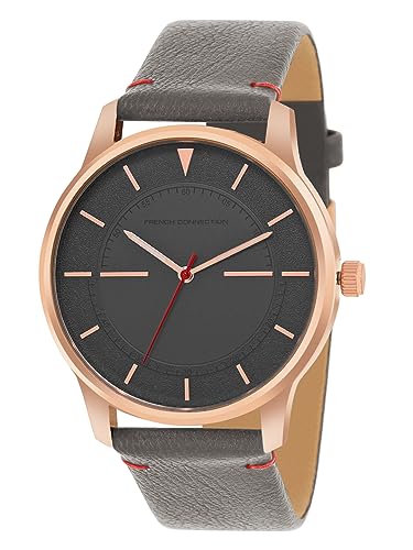 French Connection Caesar Grey Round Analog Watch for Men - FCN00053D