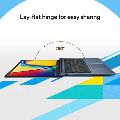 ASUS Vivobook 15 (2023), Intel Core i3-1315U 13th Gen, 15.6" (39.62 cms) FHD, Thin & Light Laptop (8GB/512GB SSD/Integrated Graphics/Windows 11/Office 2021/Fingerprint/Blue/1.7 kg), X1504VA-NJ323WS_WO