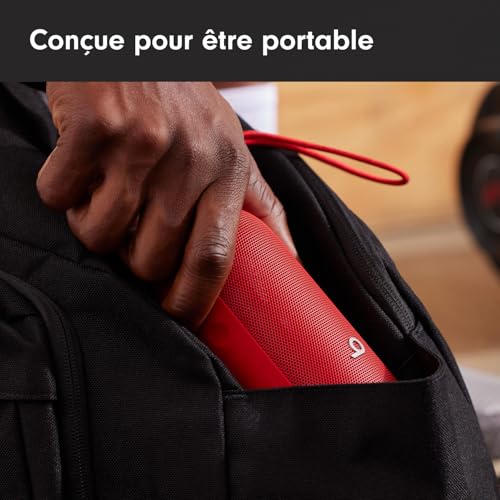 Beats Pill – Wireless Bluetooth Speaker and Portable Charger via USB-C – Up to 24 Hours Battery Life, IP67 Water Resistant, Apple & Android Compatible, Built-in Microphone – Statement Red