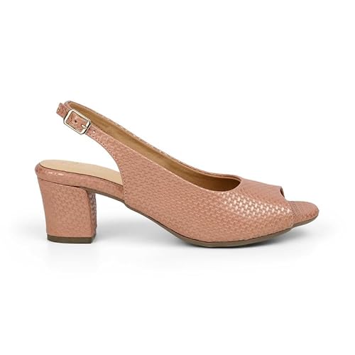 tresmode PEEP Pink Women's Dress Peep-Toe Sandals in Size 8 UK / 41 EU