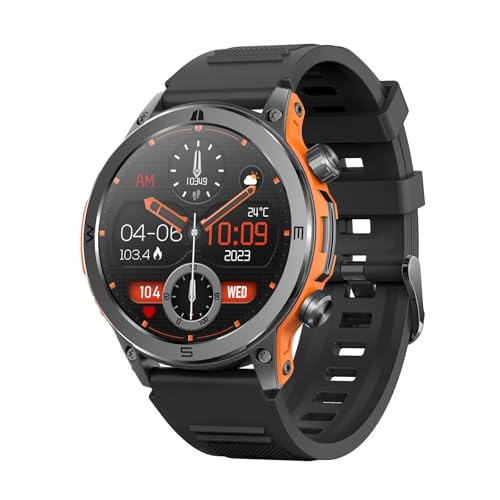 Yihou Smart Watch for Men Sport Fashion Watch Fitness Watch Heart Rate Blood Pressure Monitor Answer Calls Sleep Tracking Notification Waterproof Shockproof for Android iOS
