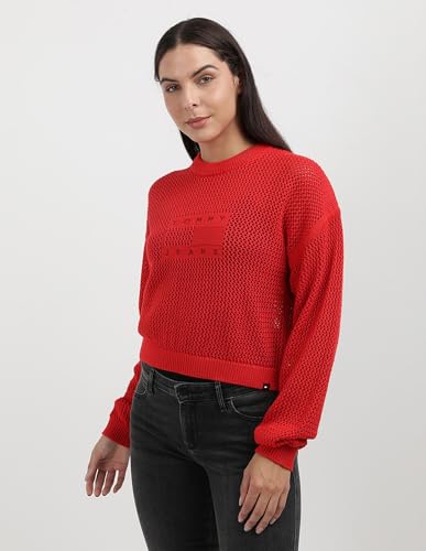 Tommy Hilfiger Womens Red Color Sweater S